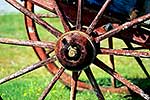 Close up of Old Wagon Wheel