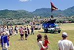 Santa parade, Great Barrier Island