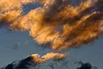 Blue sky and clouds at dusk 