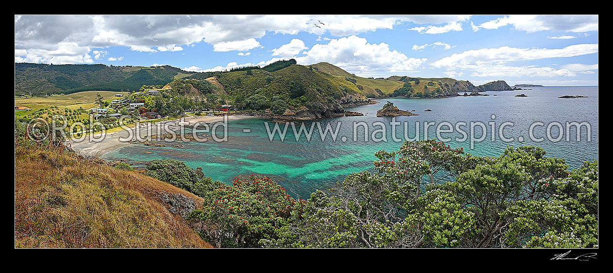 Image of Putataua Bay and beach next to Matauri Bay, Matauri Bay, Far North District, Northland Region, New Zealand (NZ) stock photo image