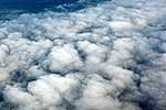 Aerial view of low cloud