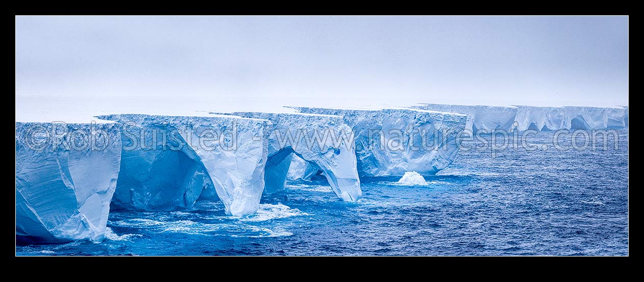 Image of A23a iceberg afloat in Iceberg ally north of the South Shetland Islands at cordinates -61.107 -51.152. 40 NM wide, 3900 sqKm area from Filchner Ice Shelf in 1986. Jan 2024, Southern Ocean, Antarctica Region, Antarctica stock photo image