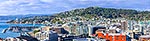 Wellington City and harbour pano