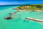 Oamaru harbour and Cape Wanbrow